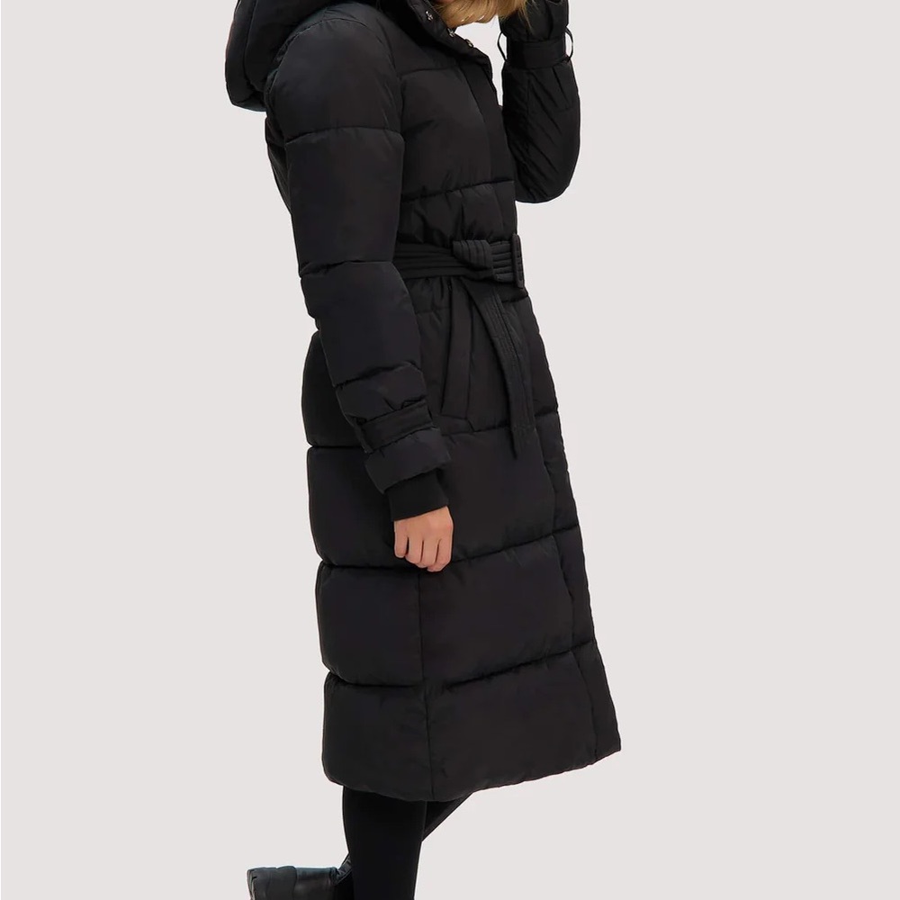 Noize Women's Long Black Puffer Jacket Mara NEW! - Picture 4 of 6